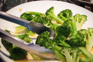 tossed lemon garlic broccoli