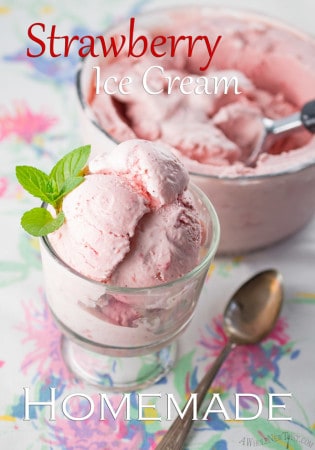 Creamy Homemade Strawberry Ice Cream - A Whole New Twist